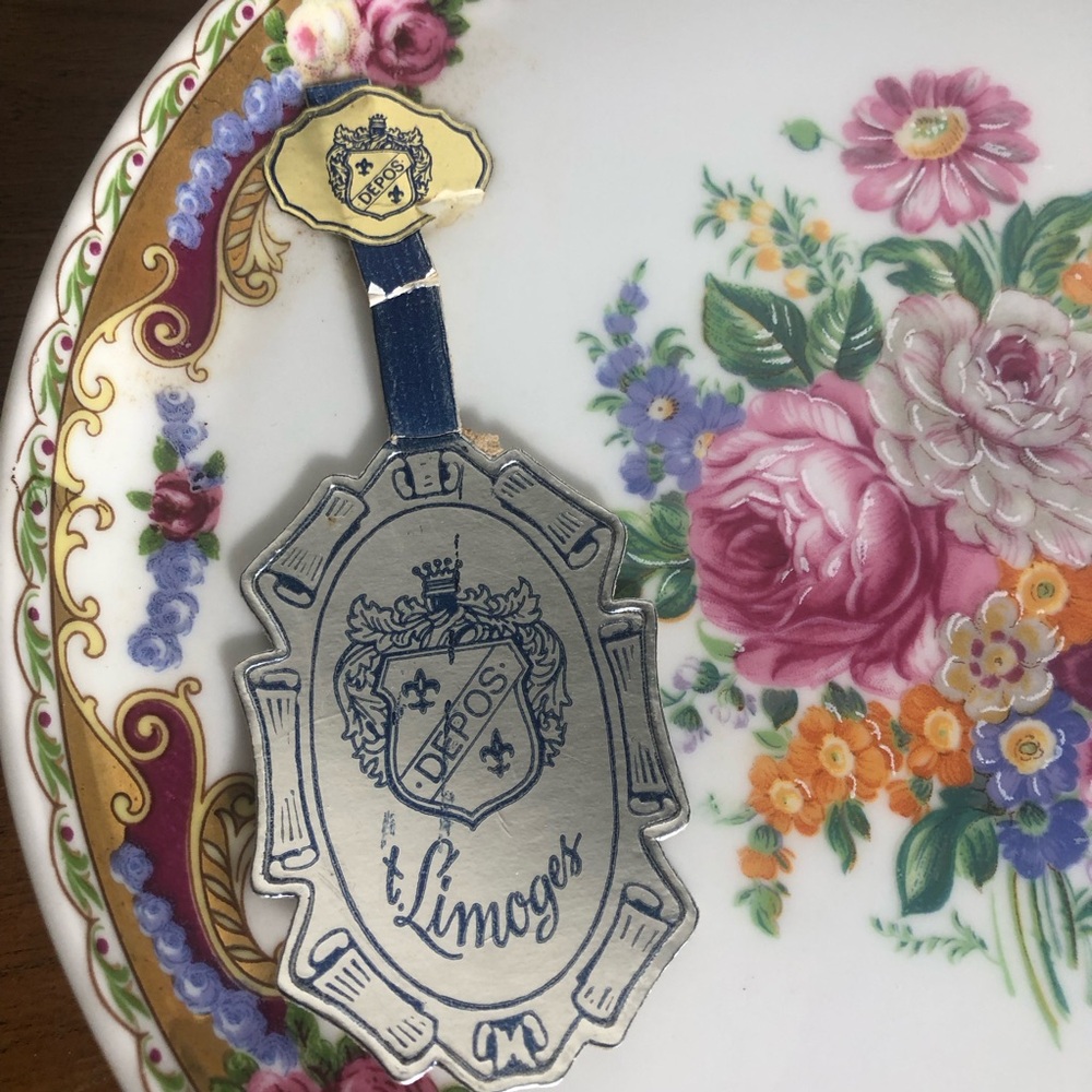 Vintage Depos T Limoges decorate floral 7.5 inch plate - Picture 2 of 3